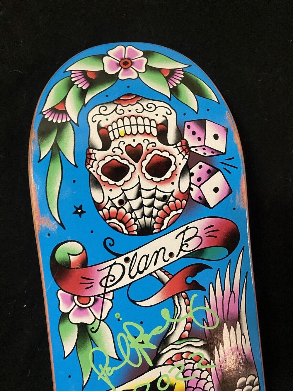 Signed Paul Rodriguez Plan B Autographed Skateboard Deck PROD Traditional Art