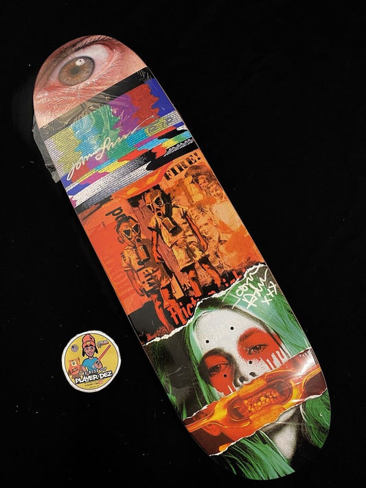 Signed John Lucero Jason Adams 1/1 Sliced Diced Black Label Autographed Skateboard Deck