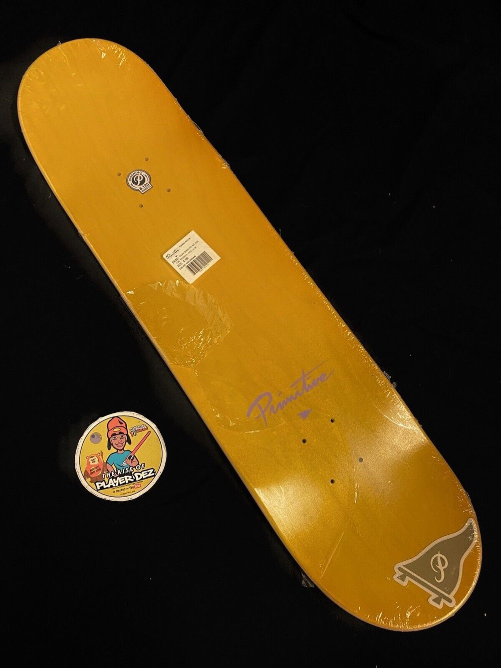 Signed Franky Villani Primitive Raised Foil Bat Autographed Skateboard Deck 8.125 Pro Model