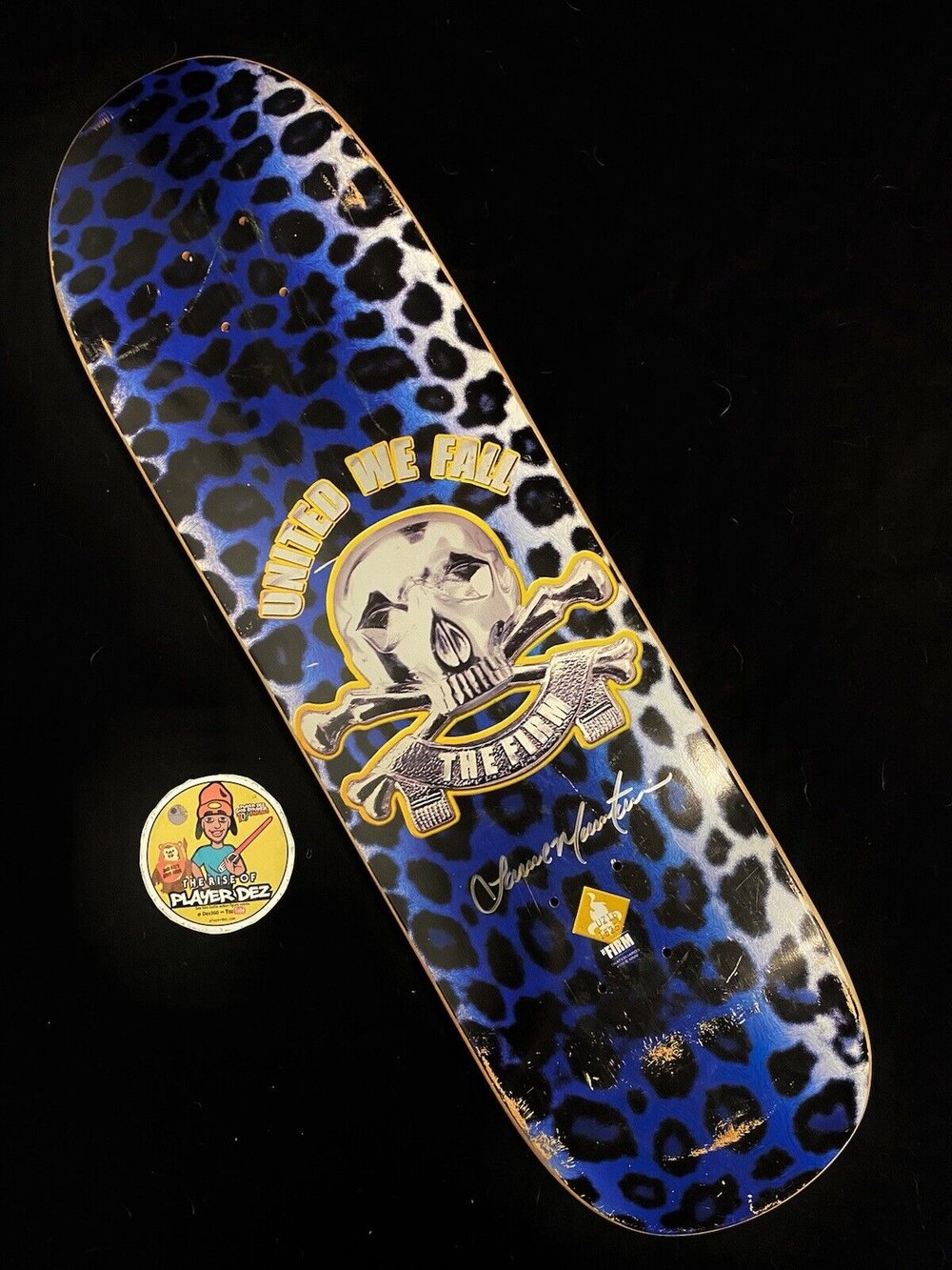 Signed Lance Mountain The Firm United We Fall Autographed Skateboard Deck