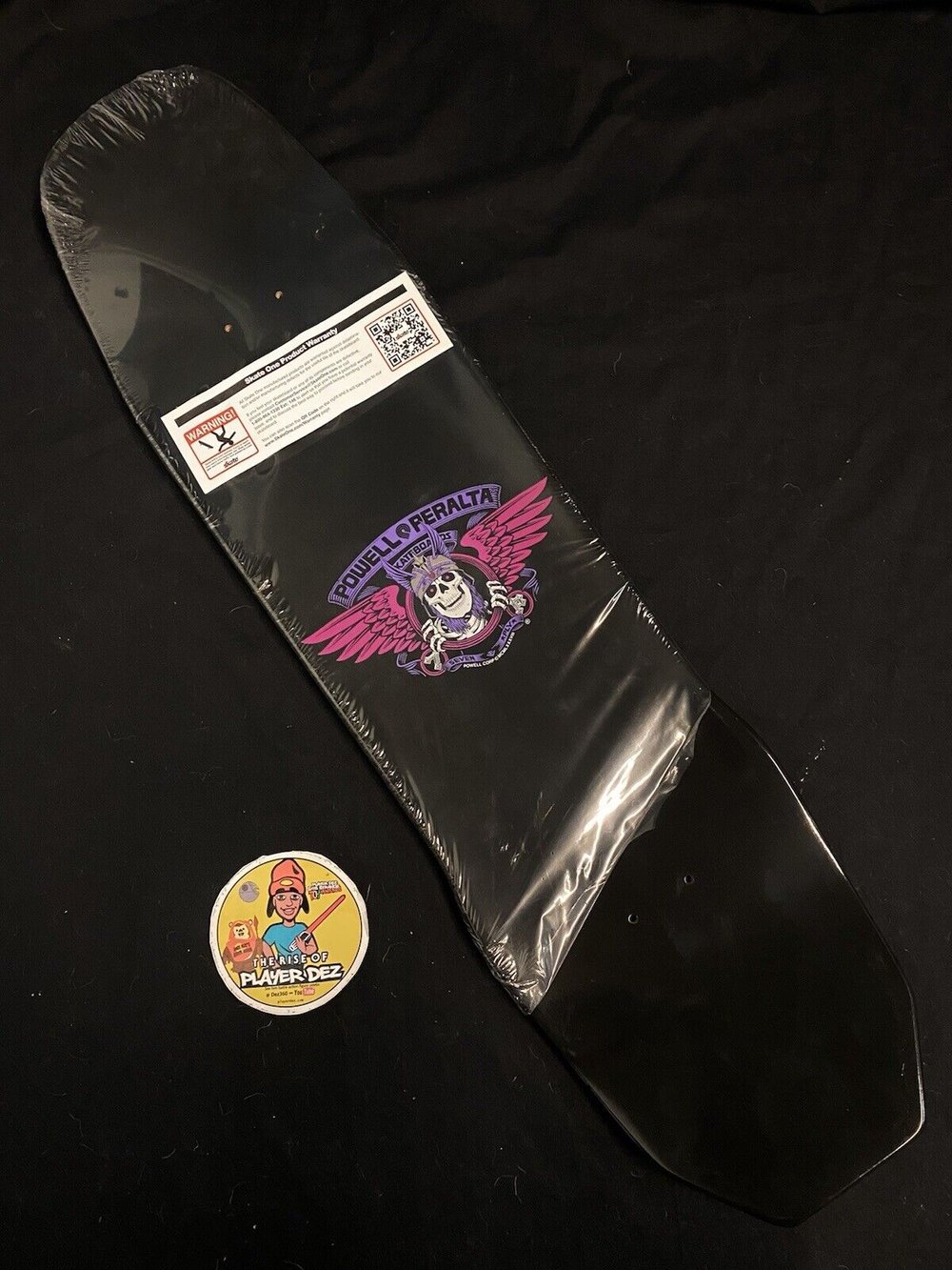 Signed Andy Anderson Heron 8.45 Powell Peralta Autographed Skateboard Deck Purple Blue Ink