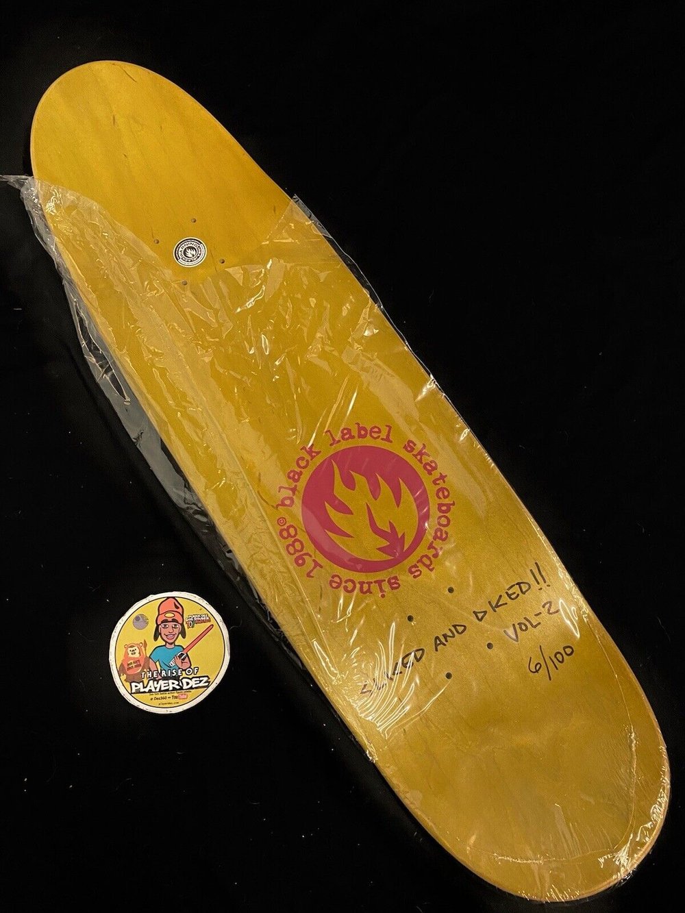 Signed John Lucero Jason Adams Autographed Skateboard Deck 1 OF 1 Black Label Sliced and Diced