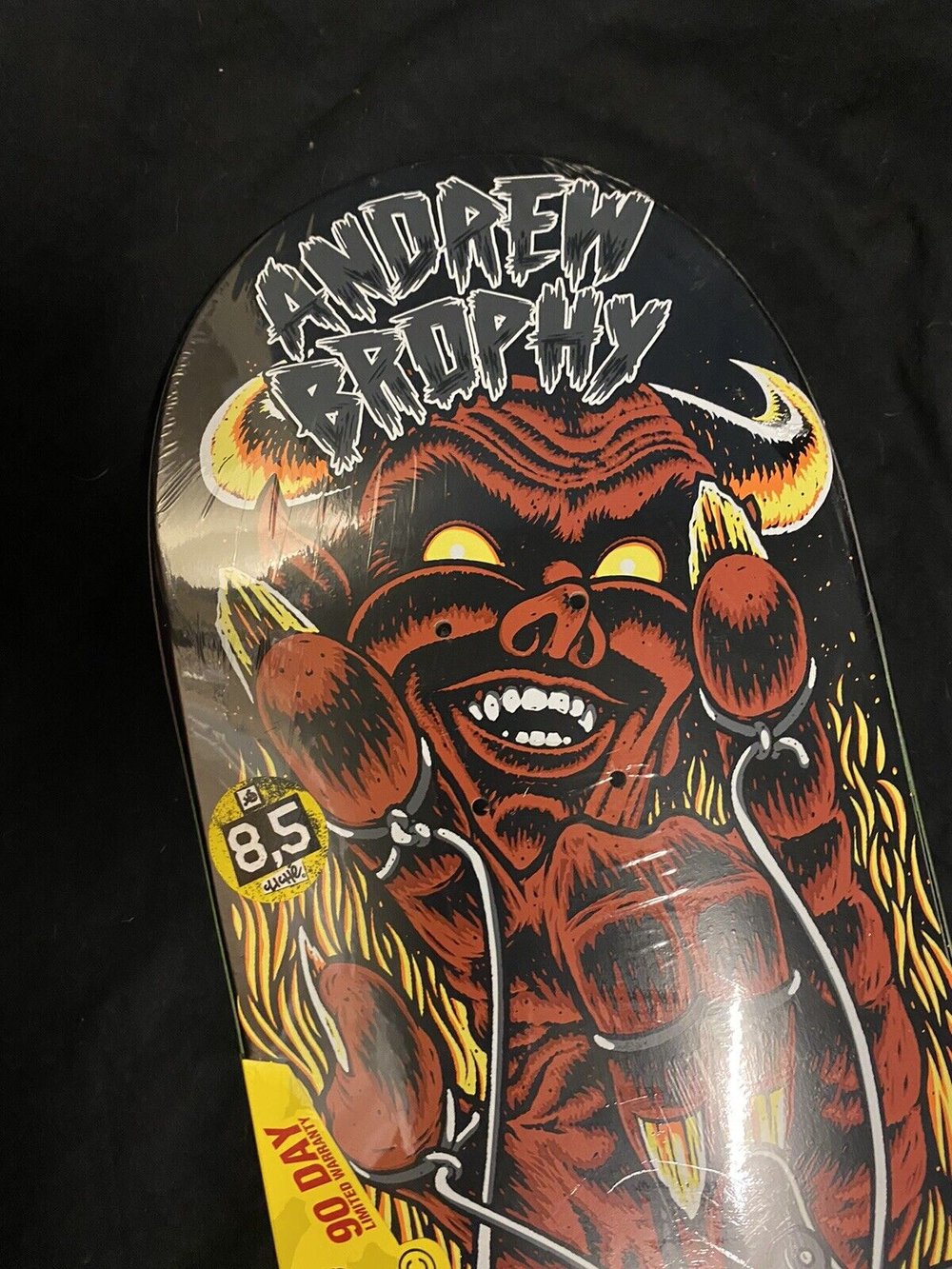 Signed Sean Cliver Master Of Puppets Cliche Autographed Skateboard Deck Andrew Brophy