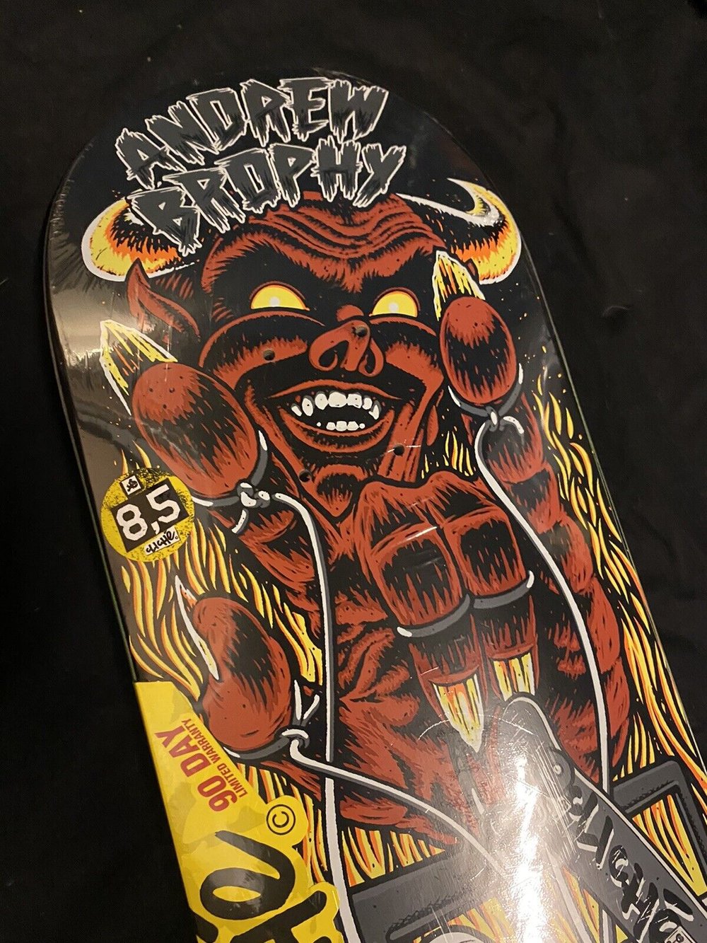 Signed Sean Cliver Master Of Puppets Cliche Autographed Skateboard Deck Andrew Brophy