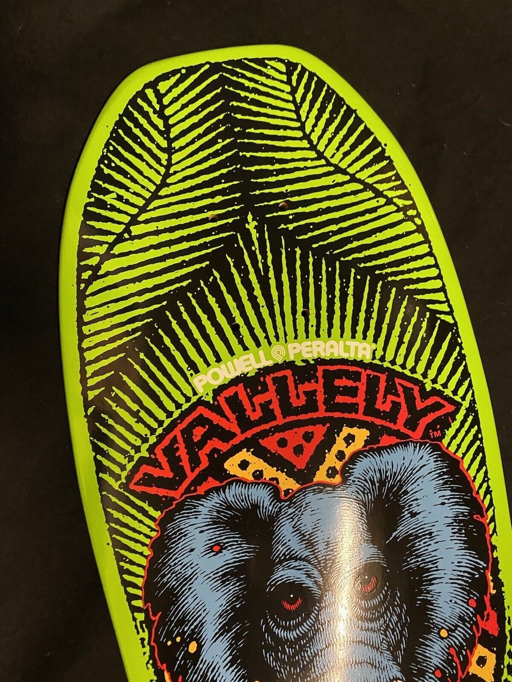 Signed Mike Vallely Lime Elephant Autographed Skateboard Deck Powell Peralta