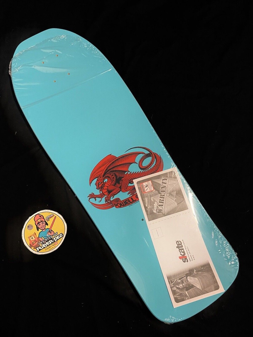 Signed Claus Grabke Powell Peralta Baby Blue Autographed Skateboard Deck