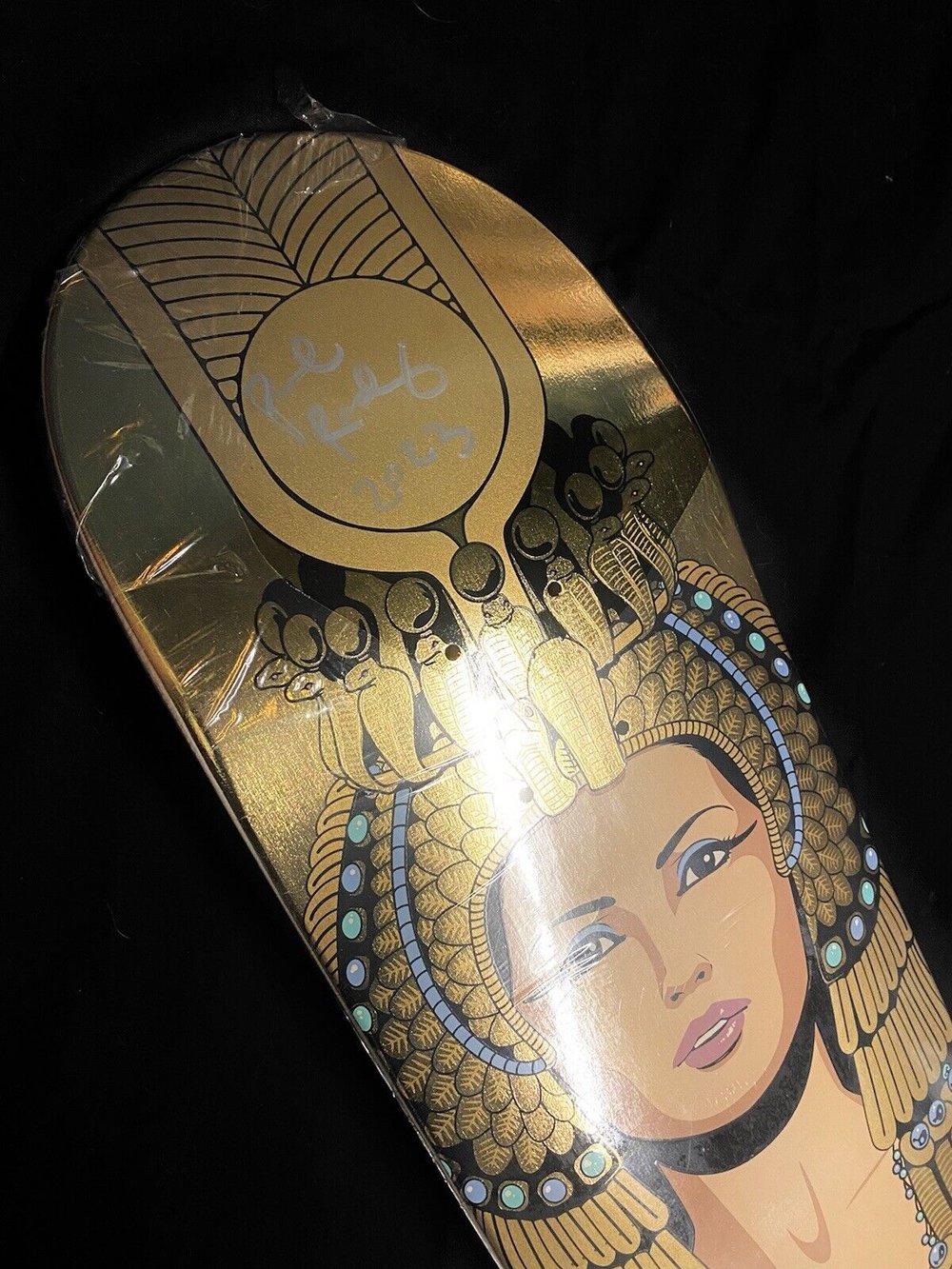 Signed Paul Rodriguez Primitive Cleopatra Autographed Skateboard Deck Egyptian Pharoah Prod