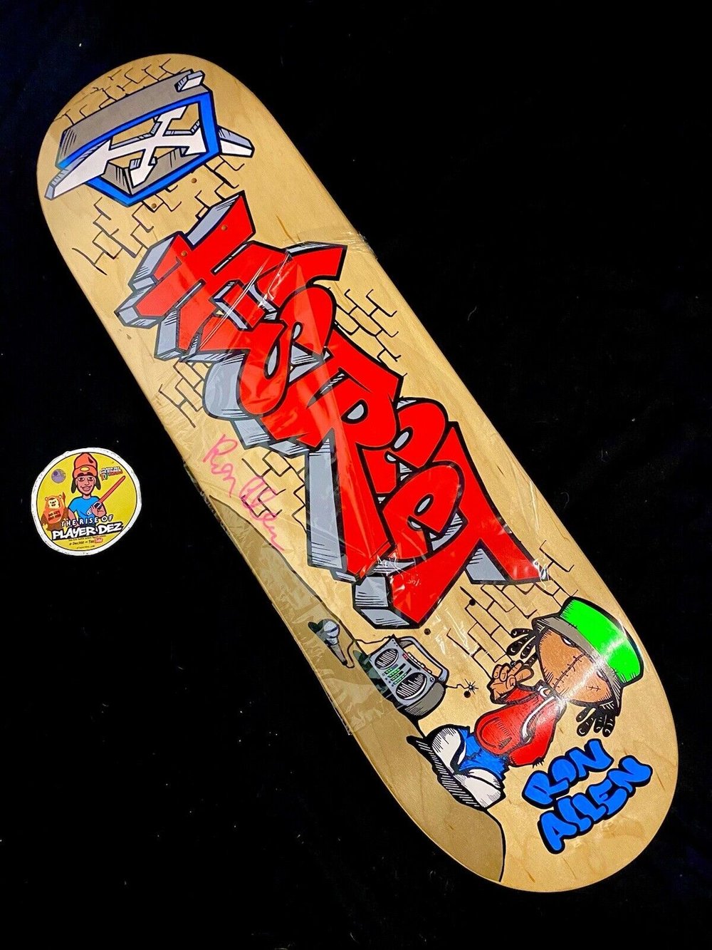 Signed Ron Allen H Street MC Graffiti Autographed Skateboard Deck Pro Model