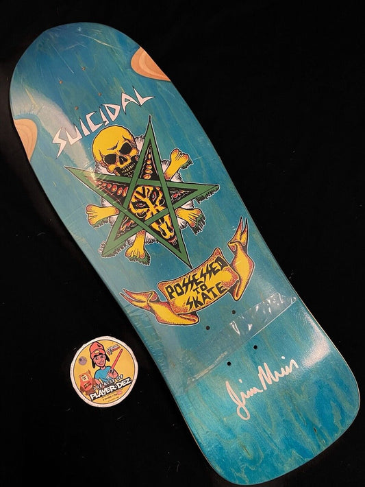 Signed Jim Muir Autographed Skateboard Deck Dogtown Suicidal Skates Tendencies Possessed to Skate