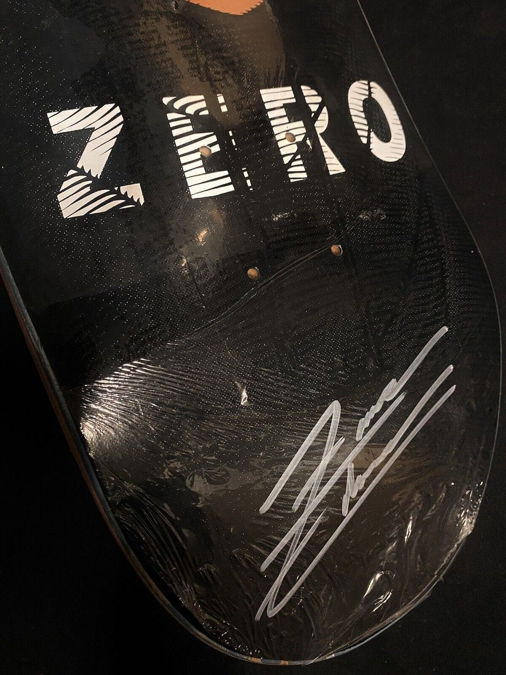 Signed Forrest Edwards Autographed Skateboard Deck MISPRINT Zero Black Jesus Crown