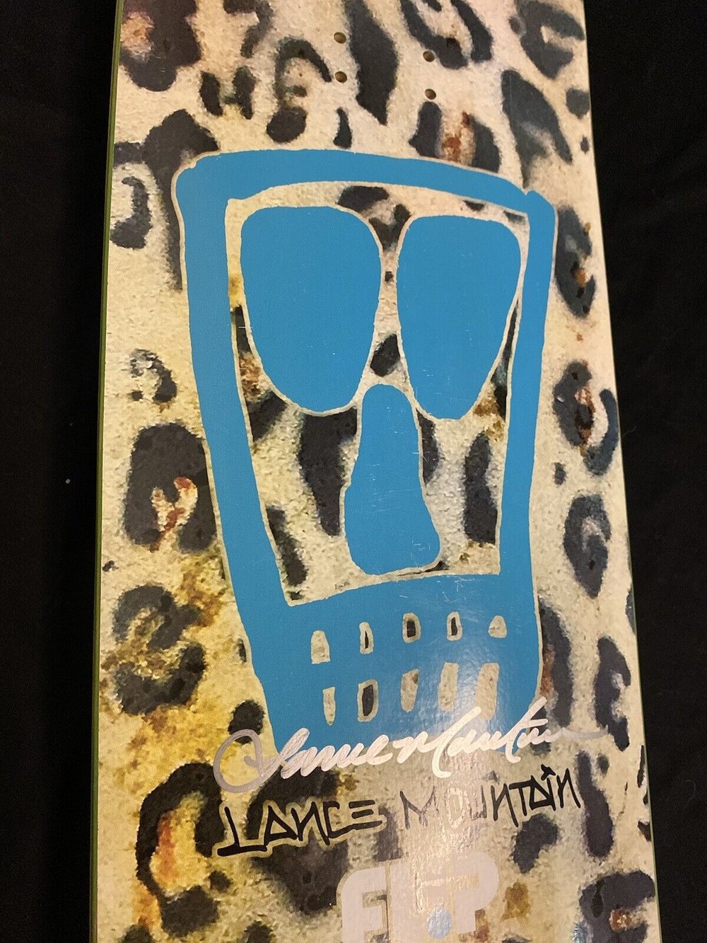 Signed Lance Mountain Flip Autographed Skateboard Deck Leopard 2018