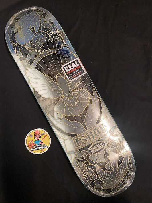 Signed Ishod Wair Real Autographed Skateboard Deck Cathedral Stained Glass