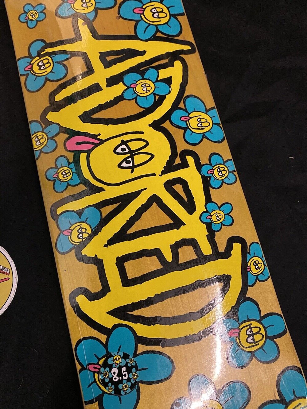 Signed Corey Duffel Adored Autographed Skateboard Deck Happy Flowers