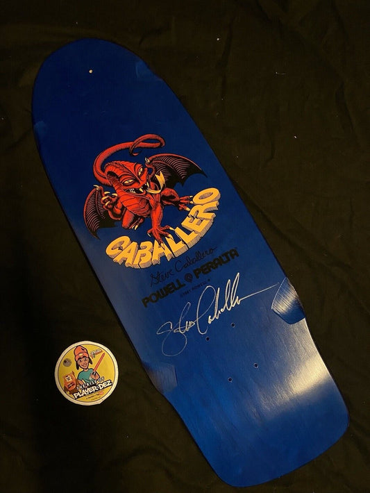 Signed Steve Caballero Powell Bones Brigade Series 1 Autographed Skateboard Deck 2012