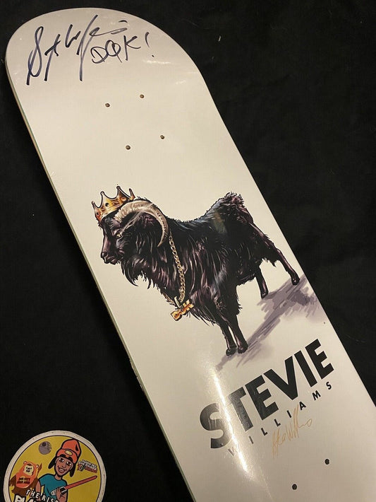 Signed Stevie Williams DGK GOAT Autographed Skateboard Deck Dirty Ghetto Kids