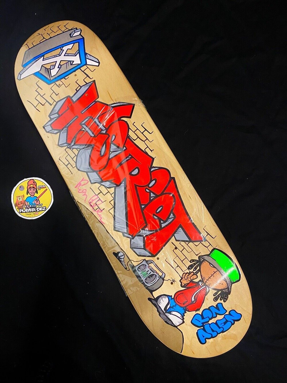 Signed Ron Allen H Street MC Graffiti Autographed Skateboard Deck Pro Model