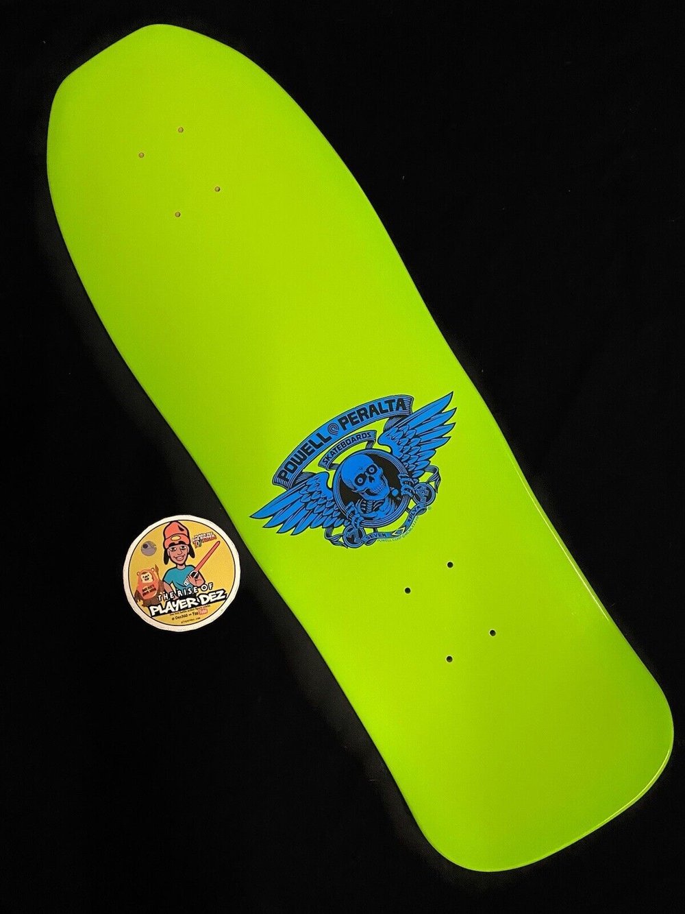 Signed Mike Vallely Lime Elephant Autographed Skateboard Deck Powell Peralta