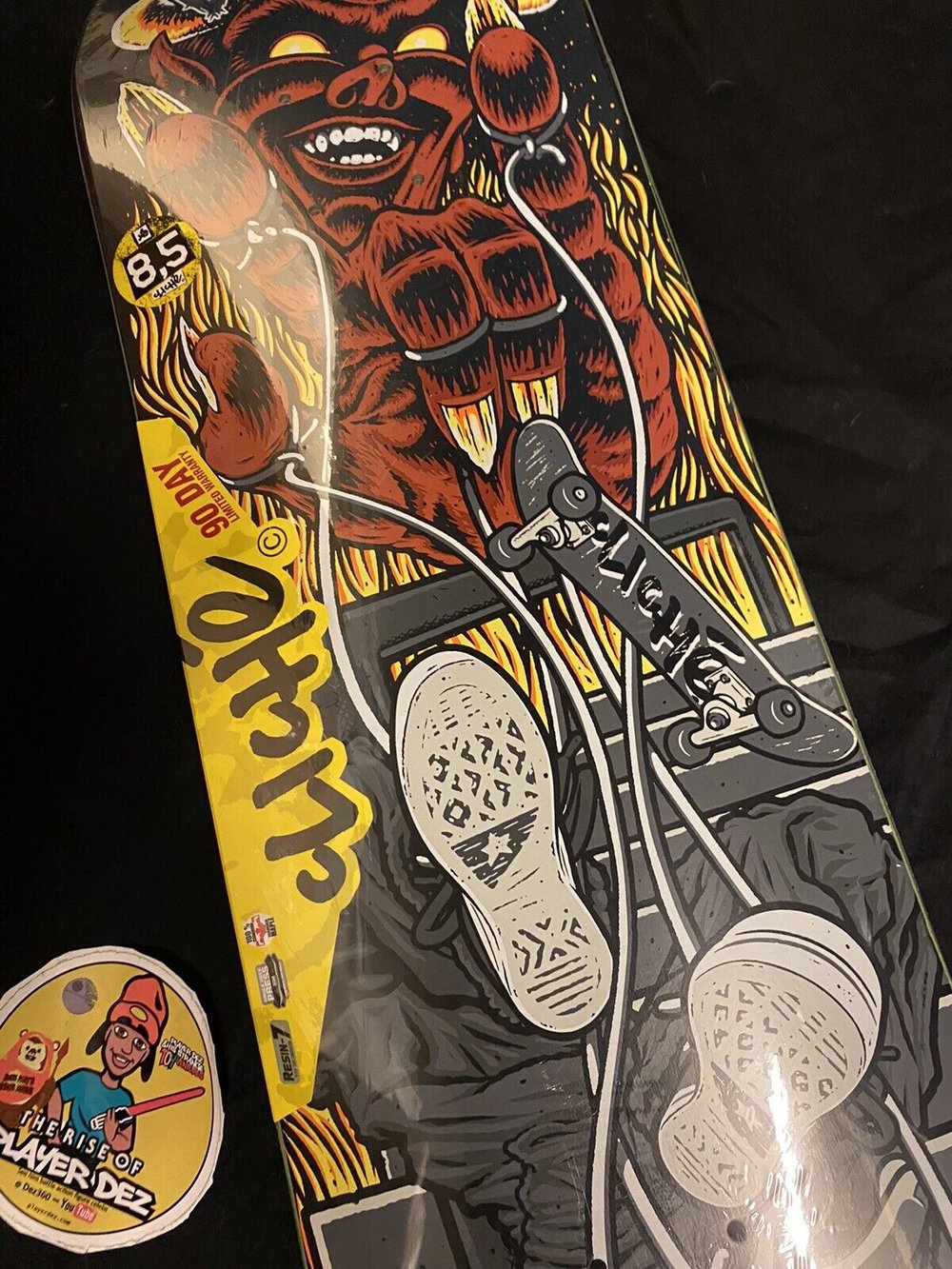 Signed Sean Cliver Master Of Puppets Cliche Autographed Skateboard Deck Andrew Brophy