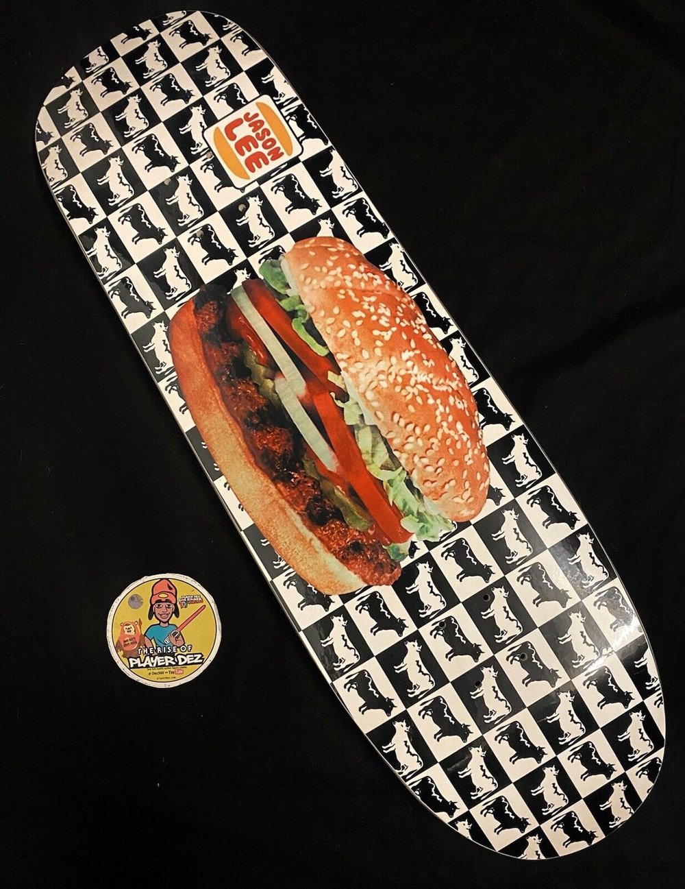 Signed Jason Lee Burger SLICK Prime Blind Autographed Skateboard Deck Reissue