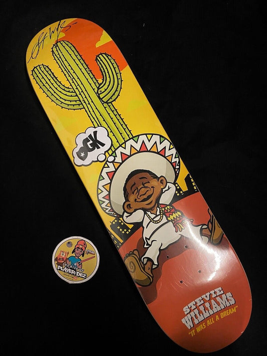 Signed Stevie Williams DGK Daydreamer Autographed Skateboard Deck Dirty Ghetto Kids