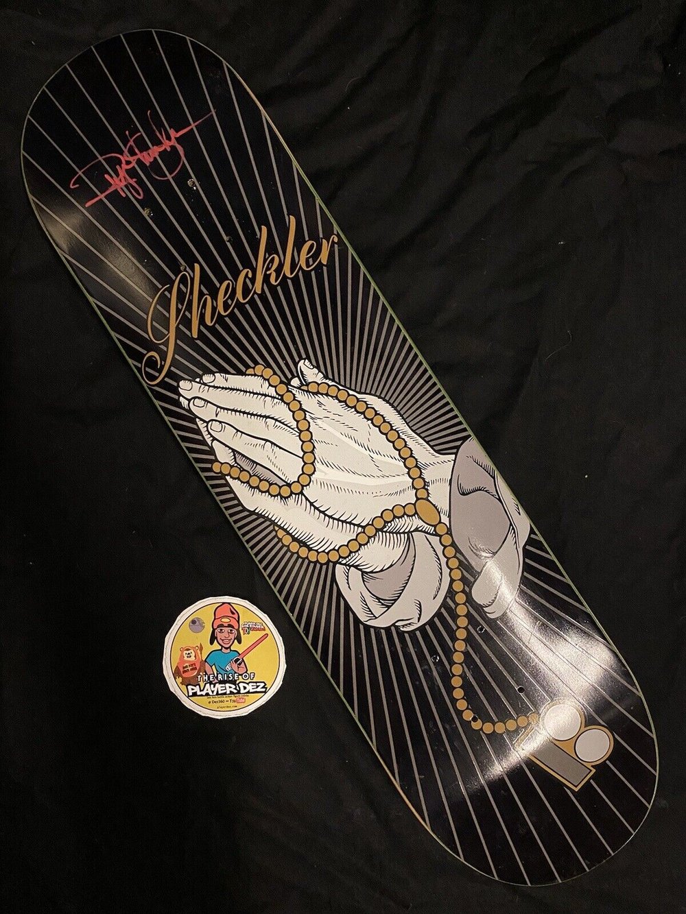 Signed Ryan Sheckler Prayer Hands Plan B Autographed Skateboard Deck COA PSA