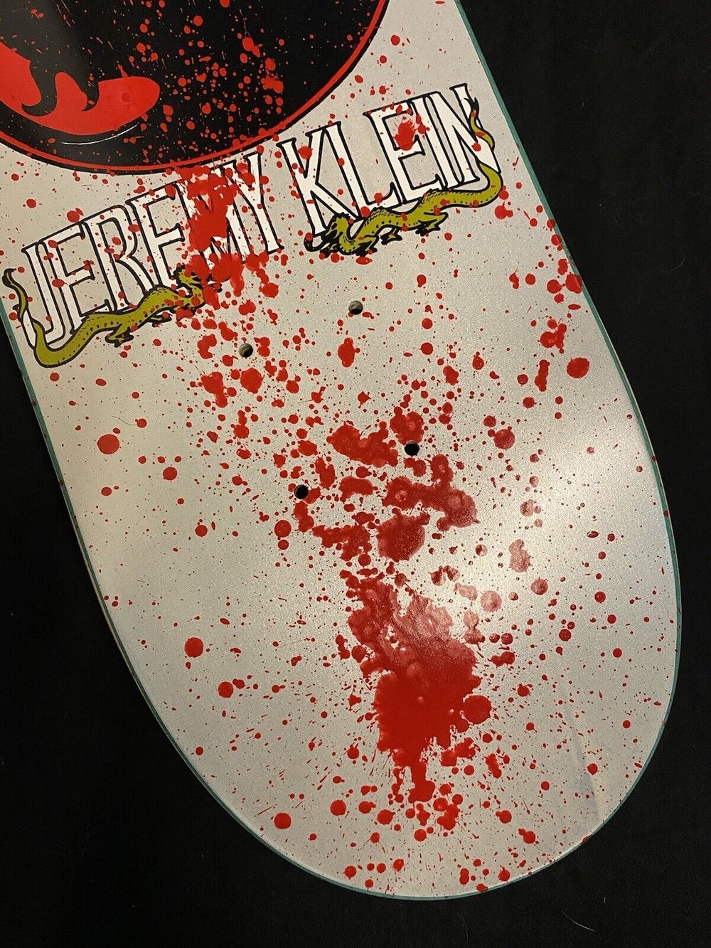 Signed Jeremy Klein Hook Ups Mortal Kombat Autographed Skateboard Deck Fatality