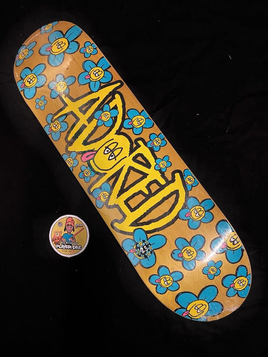 Signed Corey Duffel Adored Autographed Skateboard Deck Happy Flowers