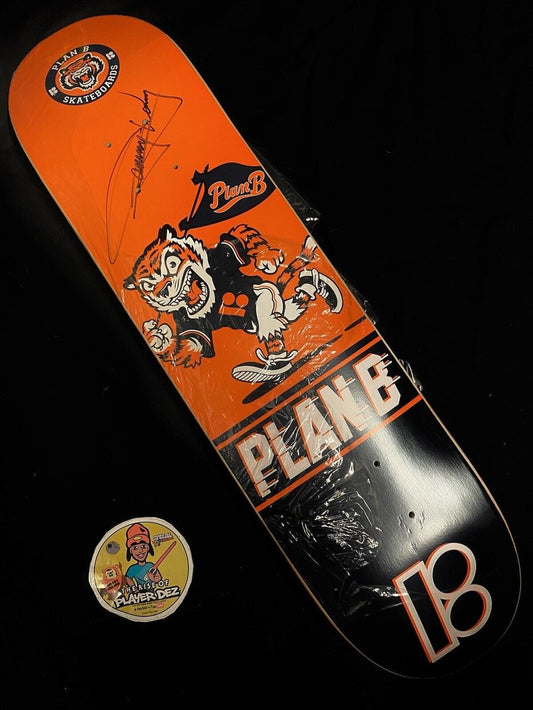 Signed Danny Way Plan B Autographed Skateboard Deck Bengal Tiger Mascot