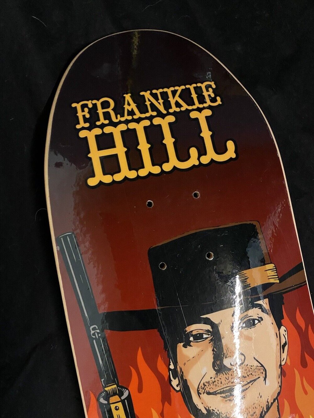 Signed Frankie Hill Cowboy Slick Autographed Skateboard Deck