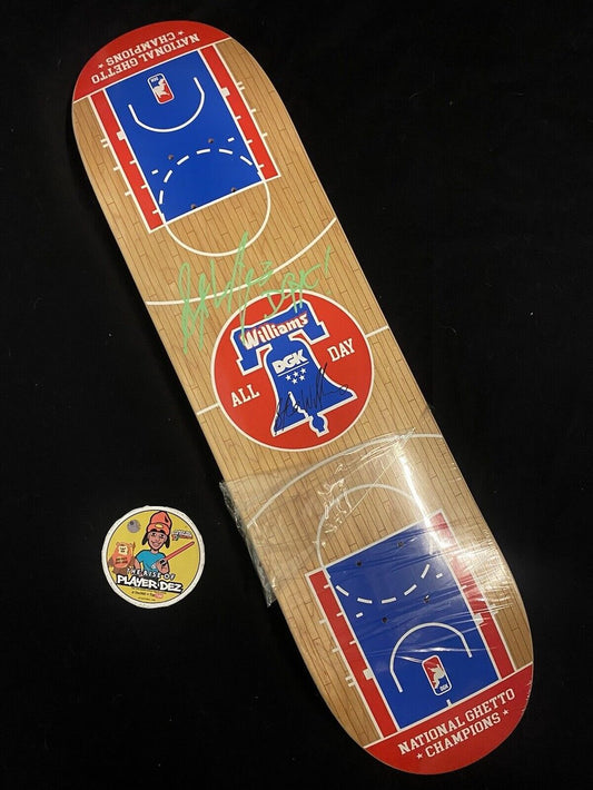 Signed Stevie Williams DGK Autographed Skateboard Deck Hoop Dreams