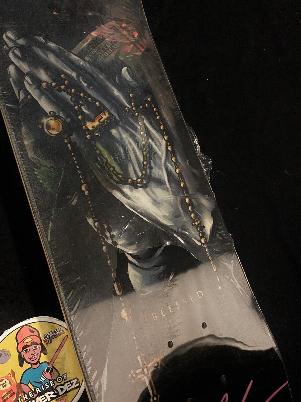 Signed Boo Johnson Stevie Williams DGK Autographed Skateboard Deck Lenticular Blessed