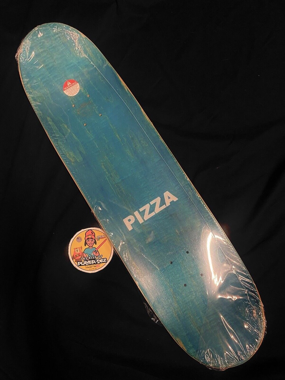 Signed Vincent Milou Pizza Autographed Skateboard Deck Bart Simpson 8.375