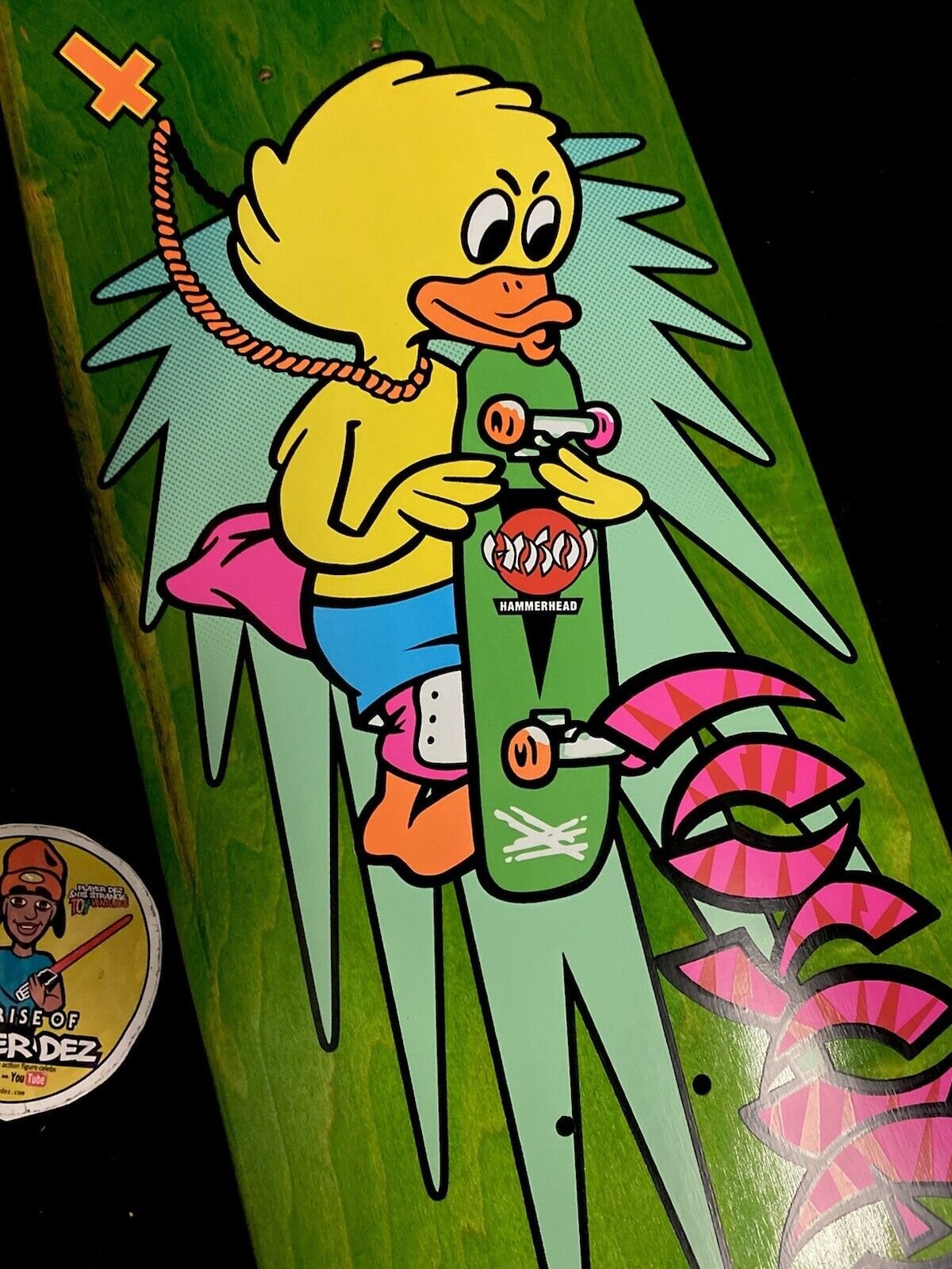 Signed Christian Hosoi Street Plant Mike Vallely Barnyard Autographed Skateboard Deck