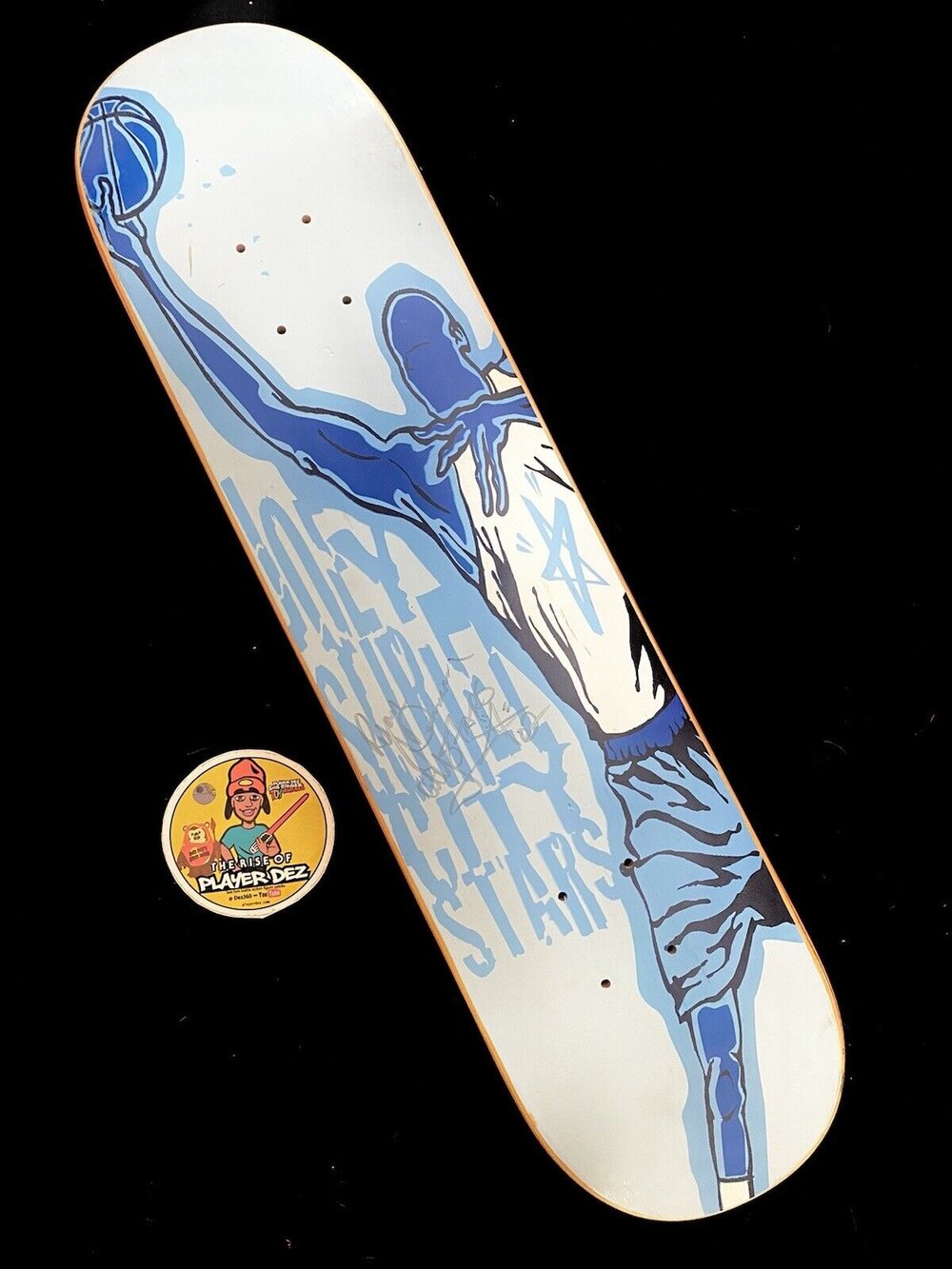 Signed Ryan Denman City Stars Autographed Skateboard Deck