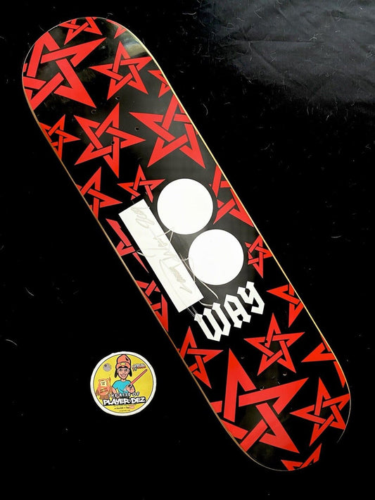 Signed Danny Way Plan B Red Stars Autographed Skateboard Deck 2009