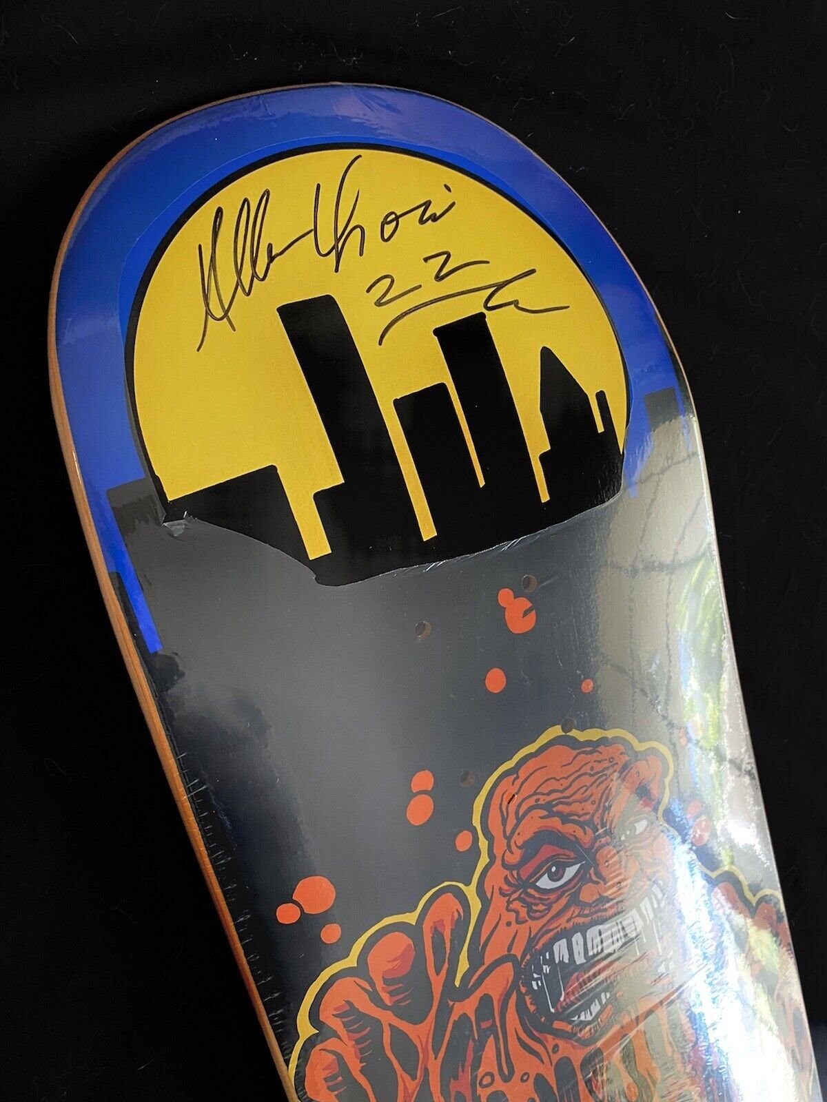 Signed Allen Losi Santa Cruz Schmitt Stix Autographed Skateboard Deck Muck Monster