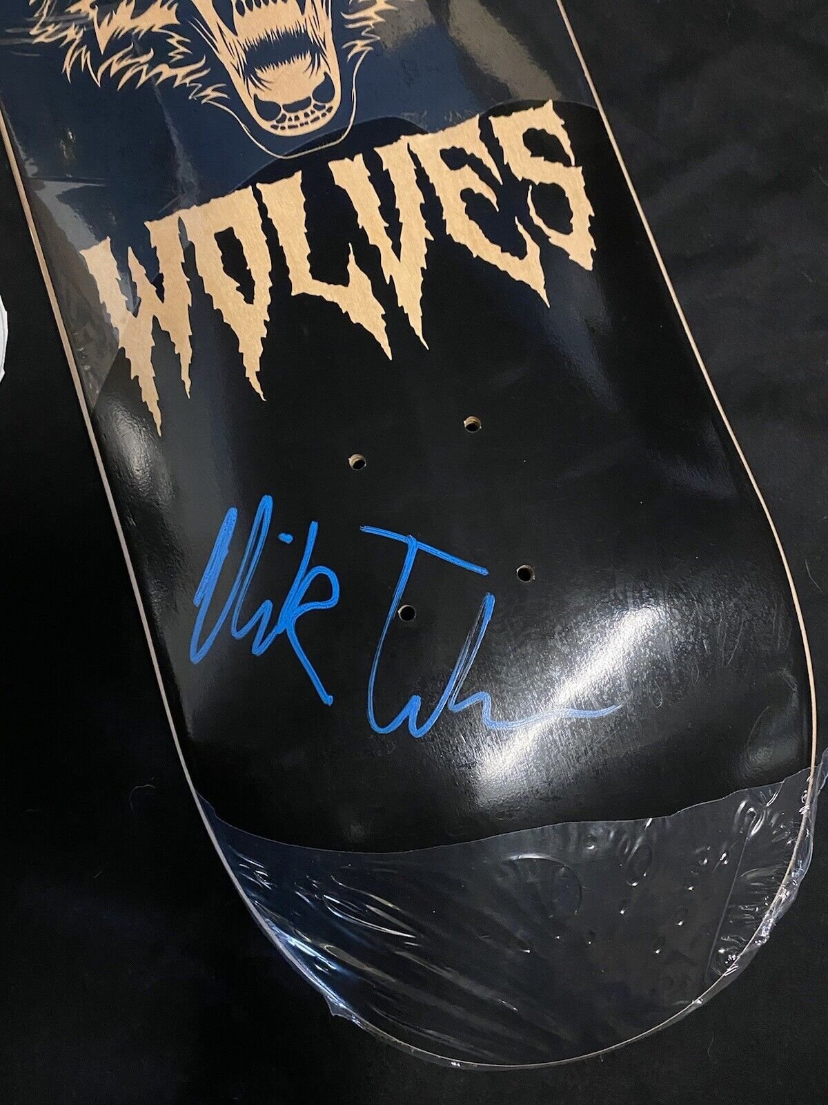 Signed Nick Tucker Unreleased 1 of 1 We Are Wolves Holographic Autographed Skateboard Deck