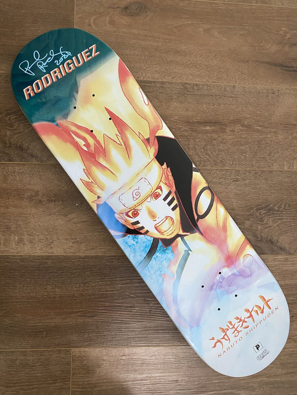 Signed Paul Rodriguez Primitive Naruto Chakra Autographed Skateboard Deck PROD Anime