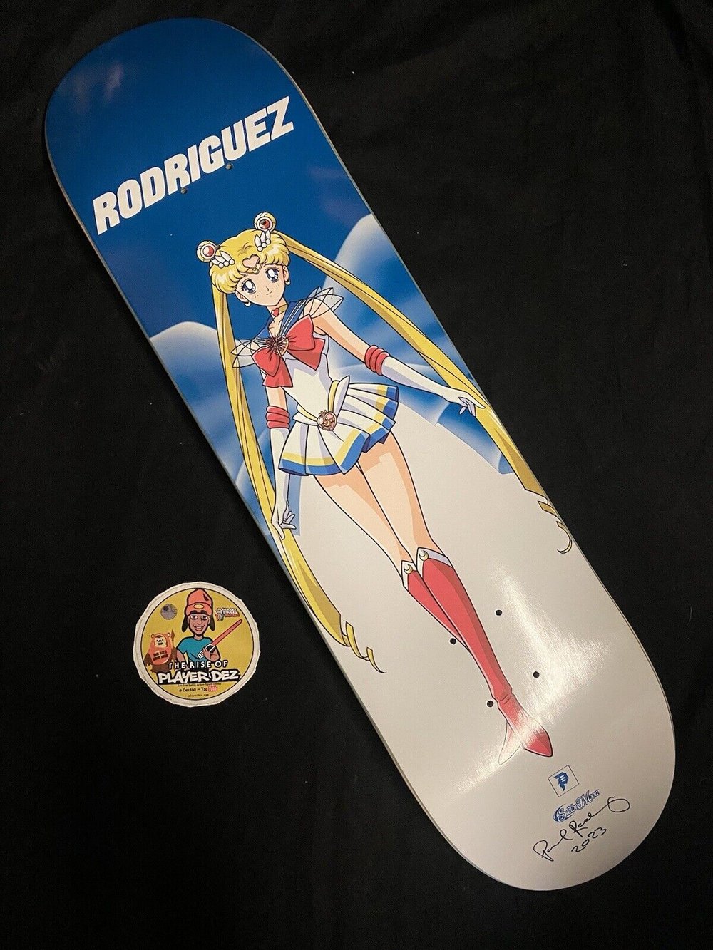 Signed Paul Rodriguez Primitive Sailor Moon Autographed Skateboard Deck Anime