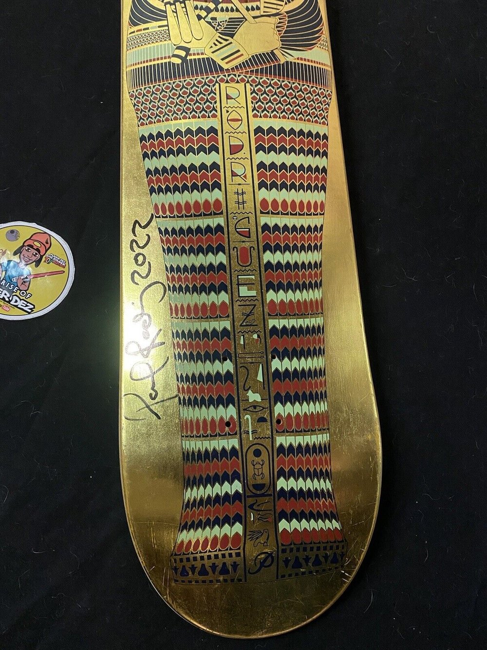 Signed Paul Rodriguez Primitive Autographed Skateboard Deck Egyptian Pharoah