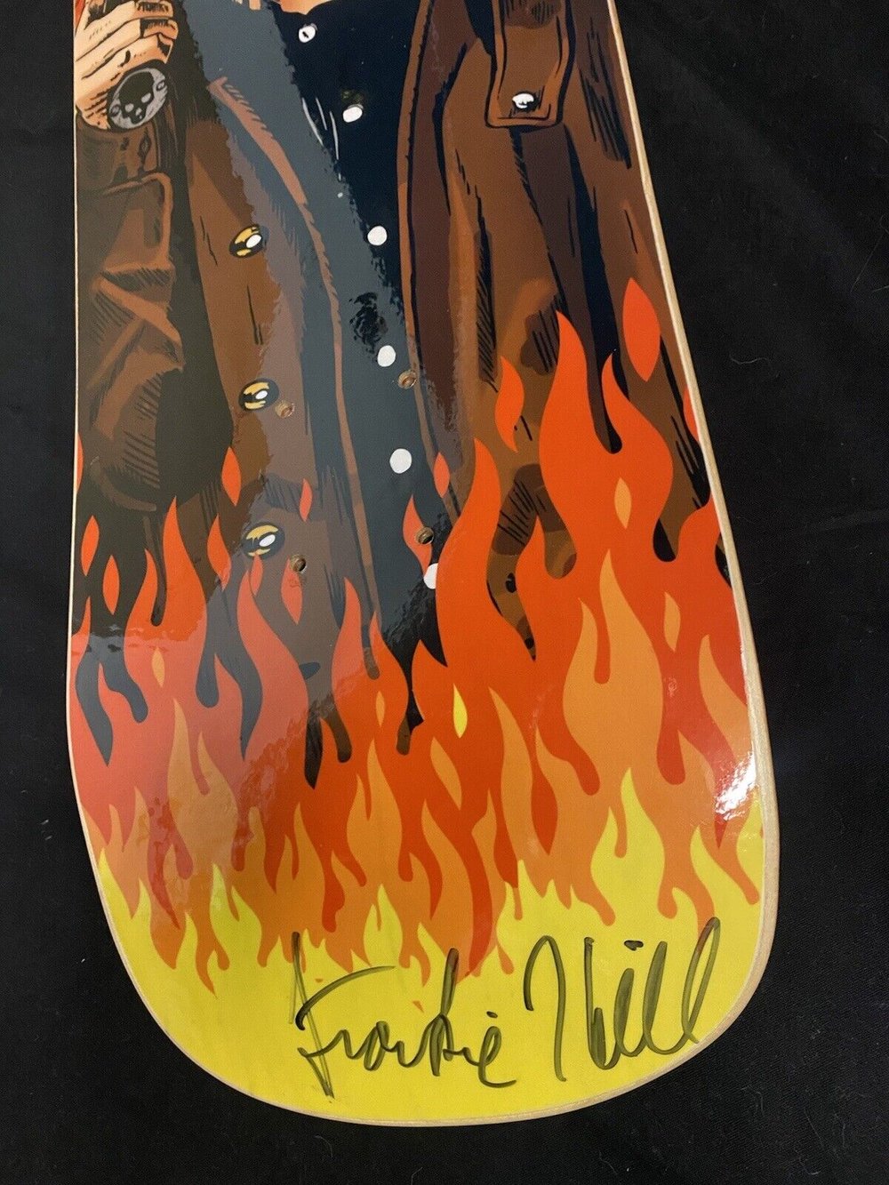 Signed Frankie Hill Cowboy Slick Autographed Skateboard Deck