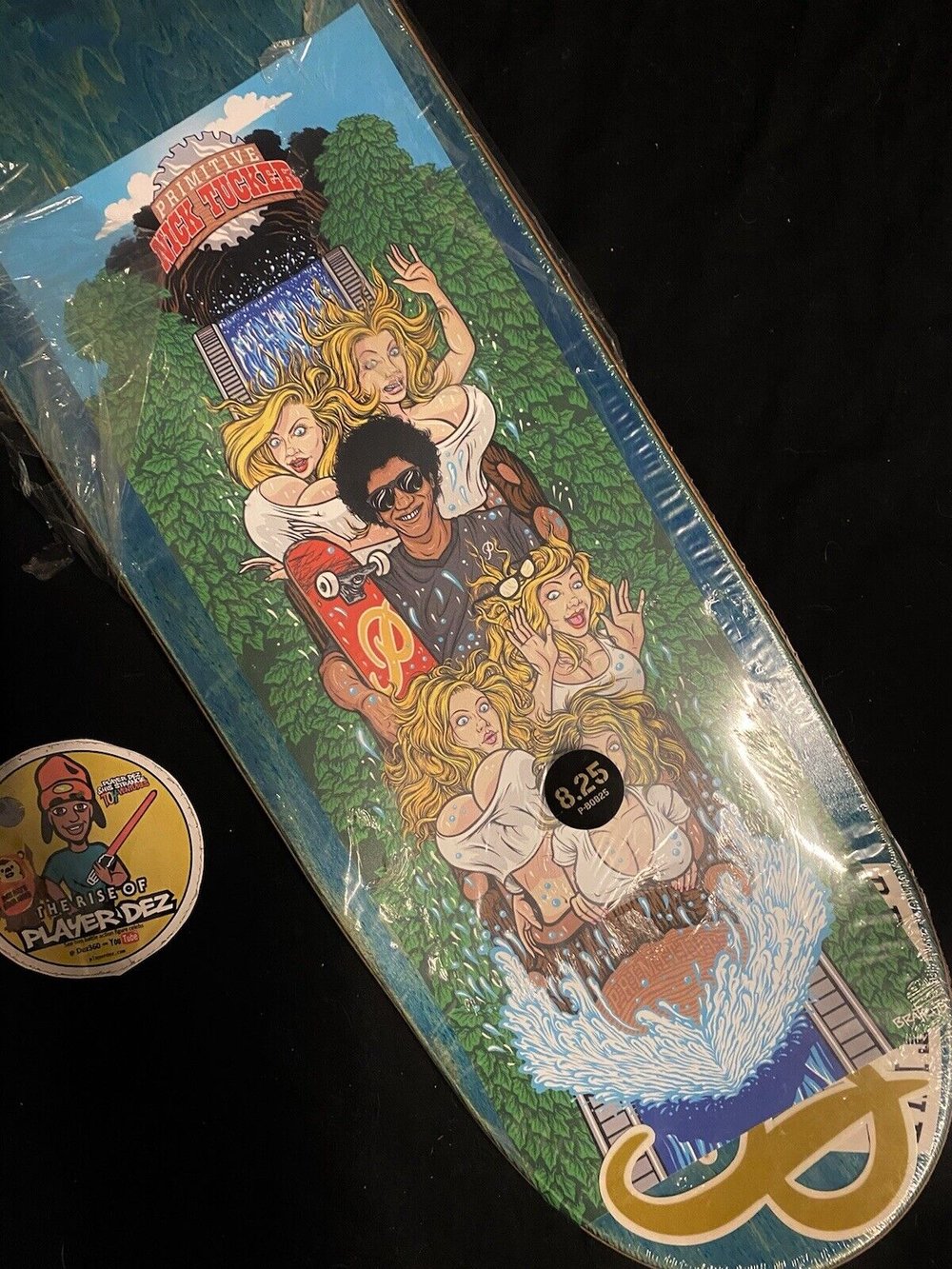 Signed Nick Tucker Debut Pro Primitive Autographed Skateboard Deck Splash Mountain