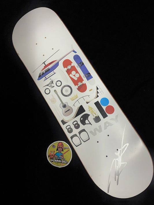 Signed Danny Way Plan B Autographed Skateboard Deck Helicopter Skatepark