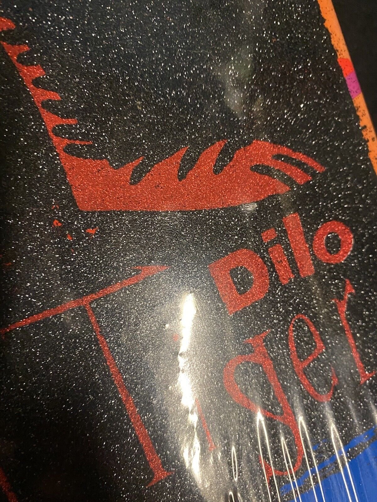 Signed John Dilo Reverse Griptape Panther Almost Autographed Skateboard Deck Collectibles