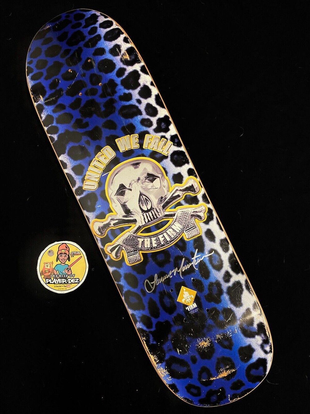 Signed Lance Mountain The Firm United We Fall Autographed Skateboard Deck