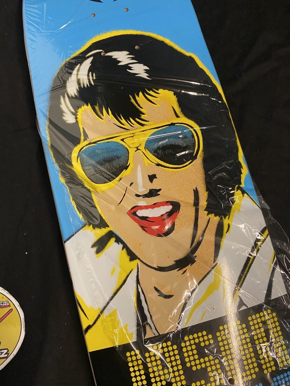 Signed Jason Adams Lost Highway Elvis Presley Black Label Autographed Skateboard Deck