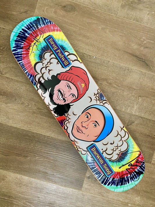 Signed Daewon Song Torey Pudwill Thank You Autographed Skateboard Deck Buddies