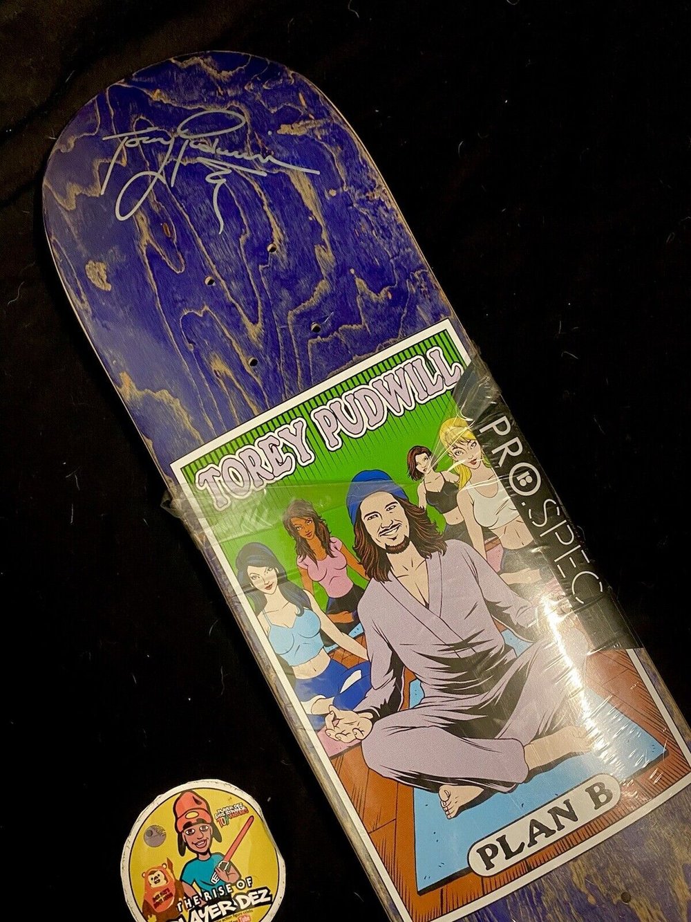 Signed Torey Pudwill Plan B Alter Ego Autographed Skateboard Deck