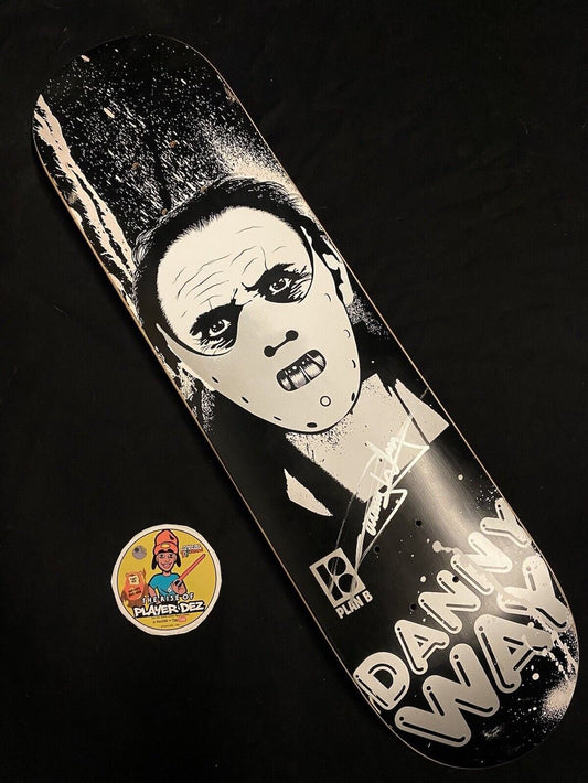 Signed Danny Way Plan B Killer Autographed Skateboard Deck Hannibal Mask