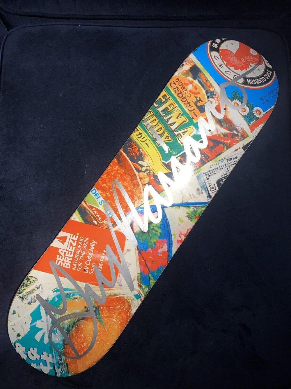 Signed Guy Mariano Numbers Autographed Skateboard Deck 8.125